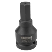 Головка-бита ударная 6-гранная 17мм,3/4''