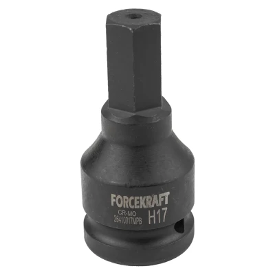 Головка-бита ударная 6-гранная 17мм,3/4''