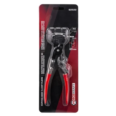 Клещи для снятия хомутов систем охлаждения изогнутые 45грд.,в блистере