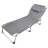 Шезлонг складной с подголовником (670х1930мм, серый)