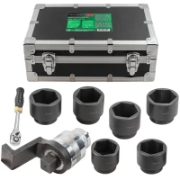 Мультипликатор (10000N/m,коэф-т усиления 1:67.5,входной квадрат 12.7мм,выходной квадрат 50мм,головки:80,85,90,95,100,105мм),в кейсе