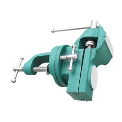 Тиски настольные поворотные с наковальней 2.5''-60мм (крепление ''струбцина'')