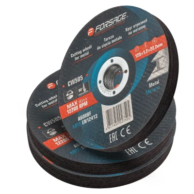 Круг отрезной по металлу 125x1.2x22.2мм (к-т 30 шт)