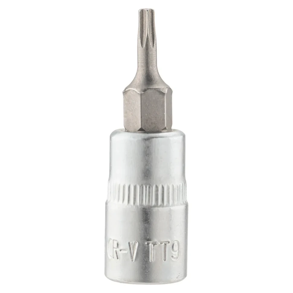 Головка-бита TORX T9H c отверстием, 1/4''