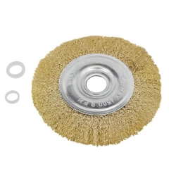 Кордщетка дисковая латунная для УШМ 150мм, в блистере