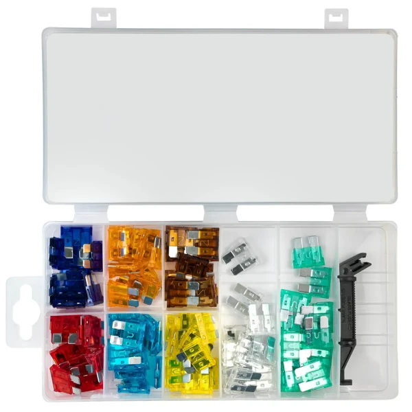 Предохранители плавкие флажковые автомобильные (от 3А до 30А), комплект 97пр.