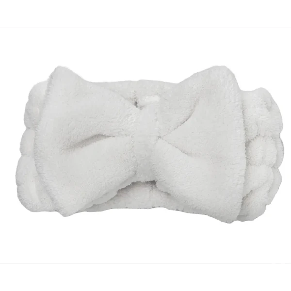 Повязка на голову-бант (белая)