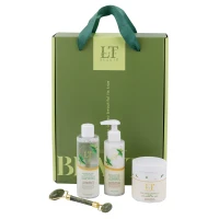 Набор косметики Алоэ и зеленый чай, 4 предмета (пэды 2258,тоник 2180,гель-пилинг 2241,ролик зеленый)