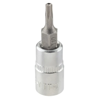 Головка-бита TORX T10H c отверстием, 1/4''