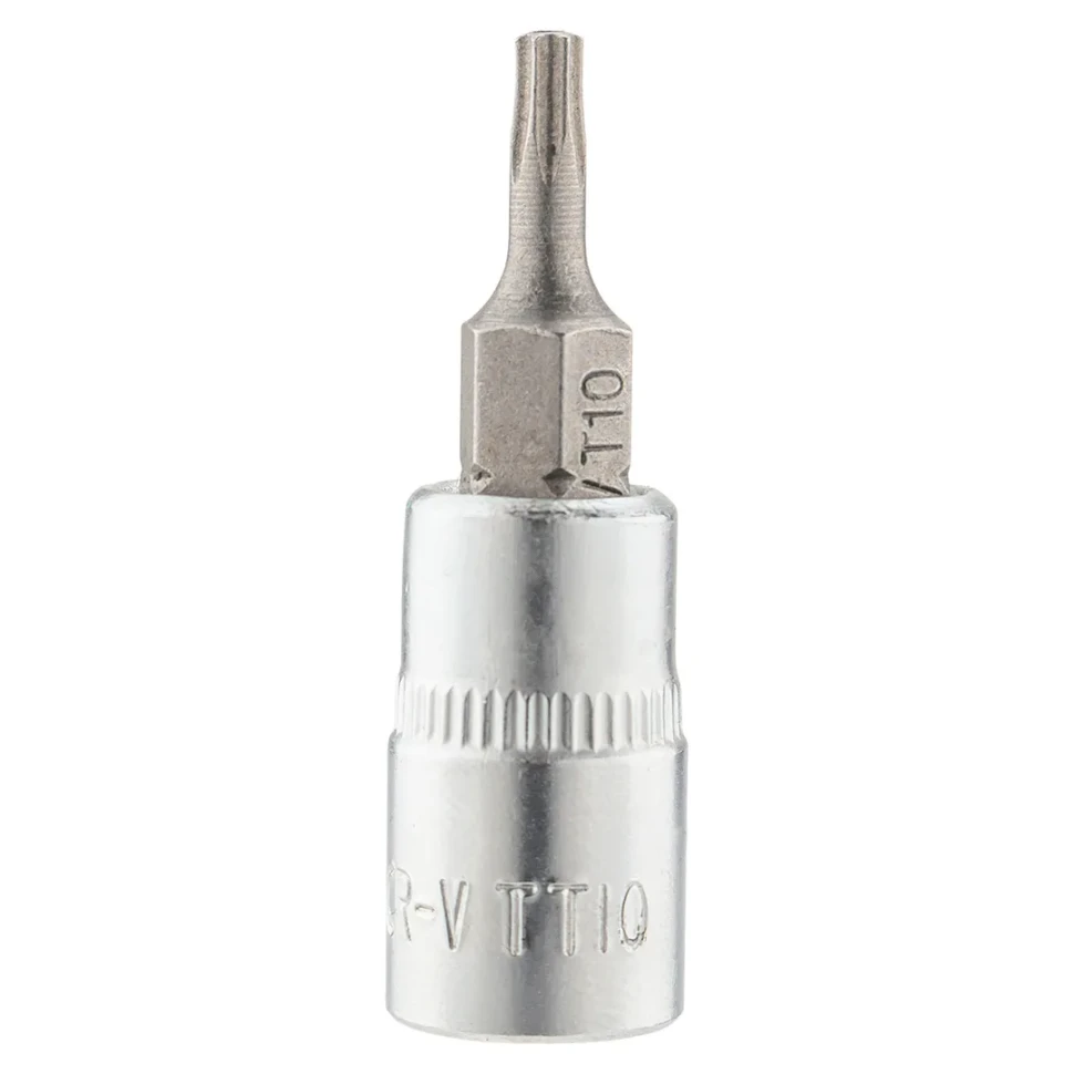 Головка-бита TORX T10H c отверстием, 1/4''
