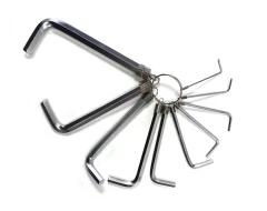 Набор ключей Г-образных 6-гранных 10пр. (1.5,2,2.5,3,4,5,6,7,8,10мм)