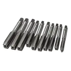 Набор метчиков метрический 10пр.(М6х1, М7х1, М8х1/1.25, М10х1/1.25/1.5, М12х1.25/1.5/1.75),в блистере