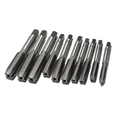 Набор метчиков метрический 10пр.(М6х1, М7х1, М8х1/1.25, М10х1/1.25/1.5, М12х1.25/1.5/1.75),в блистере