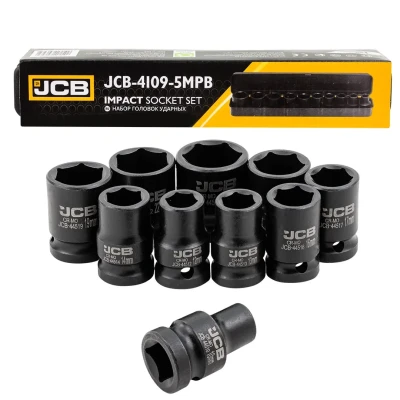 Набор головок ударных 10пр. 1/2''(6-гран) (10,12,13,14,16,17,19,21,22,24,мм), в металл. кейсе