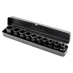 Набор головок ударных 10пр. 1/2''(6-гран) (10,12,13,14,16,17,19,21,22,24,мм), в металл. кейсе