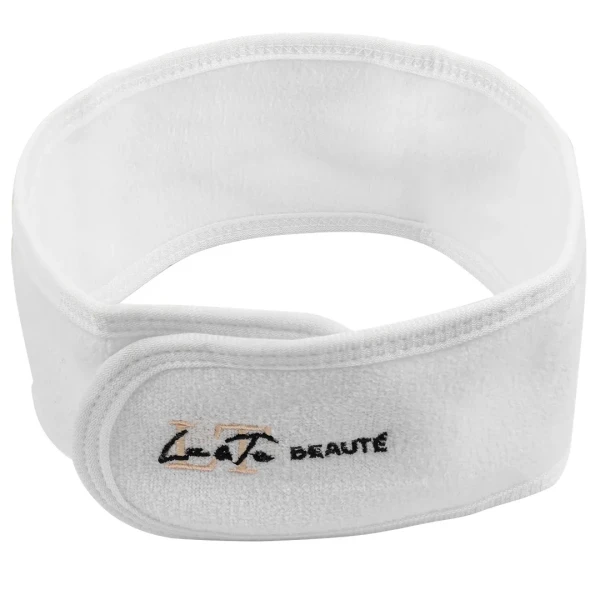 Повязка на голову на липучке (белая)