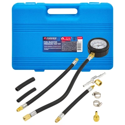 Манометр для измерения давления топлива в комплекте с переходниками 9пр.