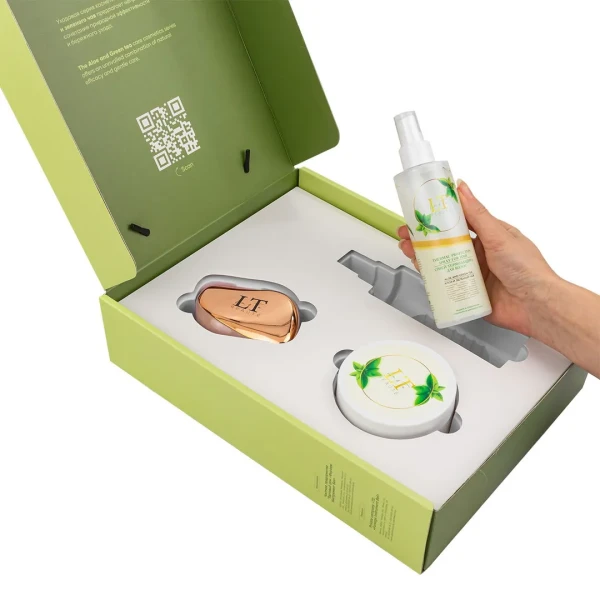 Набор косметики Алоэ и зеленый чай, 3 предмета(маска LT-2166,спрей LT-2173 .расческа)