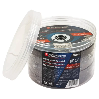 Круг отрезной по металлу 125x1.2x22.2мм (к-т 50 шт)