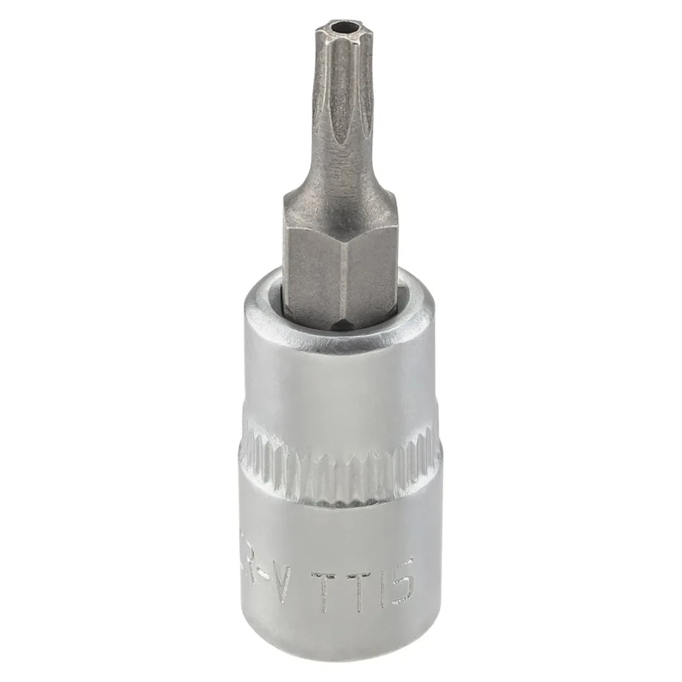 Головка-бита TORX T15H c отверстием, 1/4''