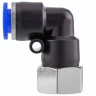 Фитинг угловой для пластиковых трубок 8мм с внутренней резьбой 1/4''