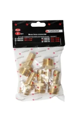 Штуцер пневматический наруж. резьба 1/2''- ''елочка''12мм, к-т 5шт.