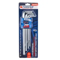 Набор ключей Г-образных 6-гранных, 9пр.(1/16'', 5/64', 3/32'', 1/8'', 5/32'', 3/16'', 1/4'', 5/16'', 3/8'')в пластиковом держателе