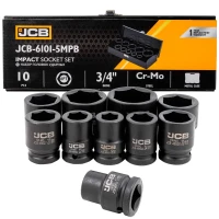 Набор головок ударных 3/4'' 10пр. (6гр.) (17,19,22,24,27,30,32,36,41,46мм) в кейсе