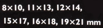 Ключи накидные экстра длинные, набор 6пр.