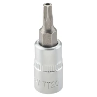 Головка-бита TORX T20H c отверстием, 1/4''
