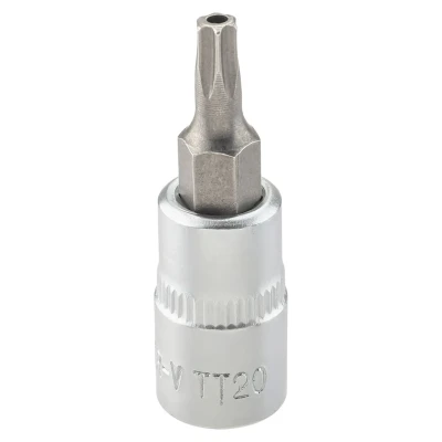 Головка-бита TORX T20H c отверстием, 1/4''