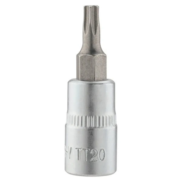 Головка-бита TORX T20H c отверстием, 1/4''