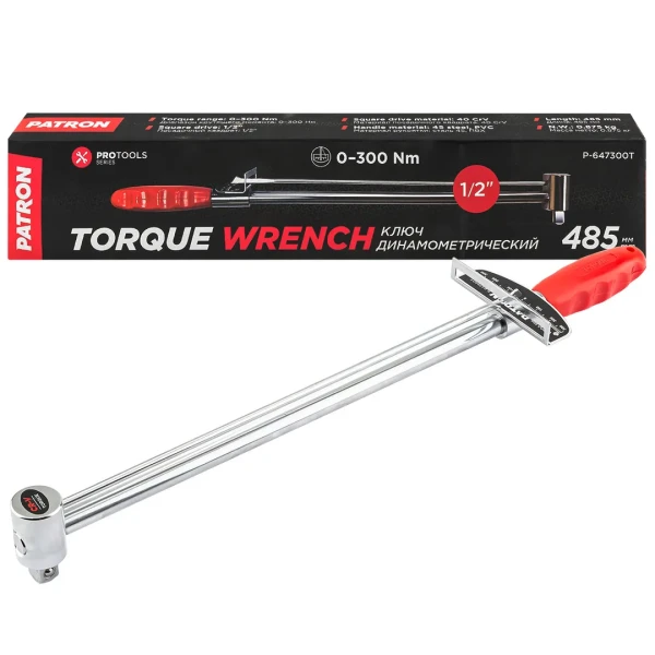Ключ динамометрический стрелочный 485мм 1/2''