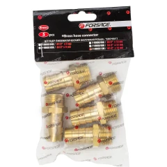 Штуцер пневматический наруж. резьба 1/2''- ''елочка''16мм, к-т 5шт.