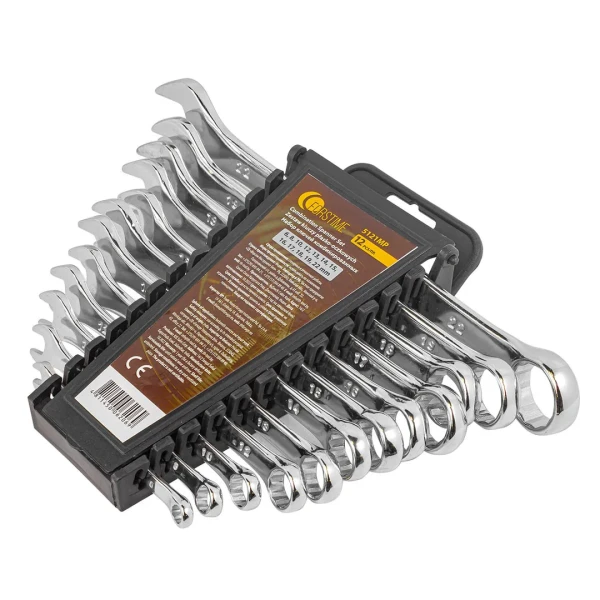 Набор ключей комбинированных 12 пр. (6,8,10,12,13,14,15,16.17, 18,19,22мм) в пластиковом держателе