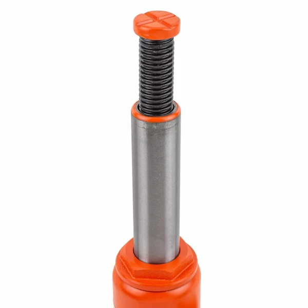 Домкрат бутылочный 8т с клапаном (h min 200мм, h max 385мм, ход штока-125мм, ход винта-60мм)