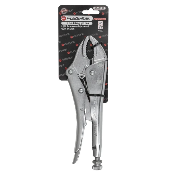 Зажим гейферный ''прямой захват''10''-250мм, на блистере