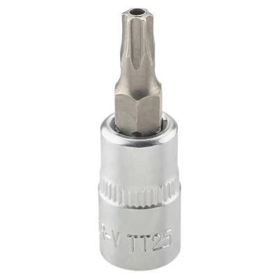 Головка-бита TORX T25H c отверстием, 1/4''