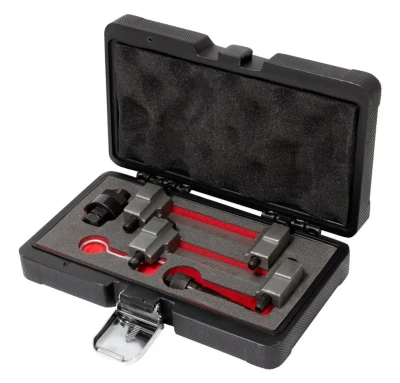 Набор фиксаторов для обслуживания двигателей группы VAG, 5пр. (2.4, 3.2, 4.2, 5.2 FSI) в кейсе ''Premium''