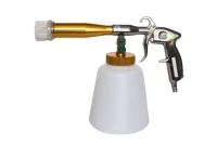 Пистолет пневматич.''Tornado''для химчистки а/м с медной трубкой подачи моющего ср-ва и щеткой-насадкой''Profi''(емкость1л,6bar,расход воздуха120 л/мин)