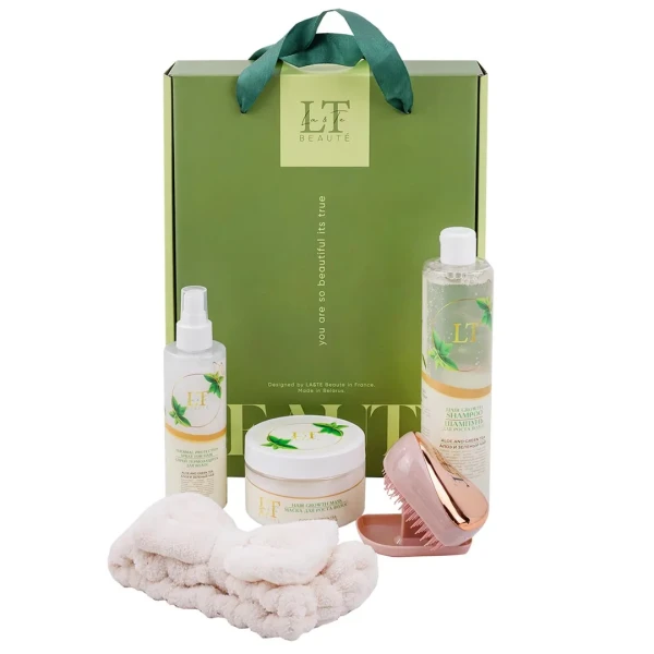 Набор косметики Алоэ и зеленый чай, 5 предметов( гель 2227,крем для рук 2128,крем для ног 2111,крем для тела 2135,щетка массажная LT-MB)