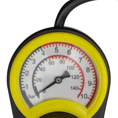 Насос ножной для подкачки колес (рабочее давление 5.5 бар,3 адаптера)