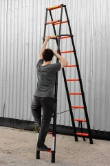 Стремянка телескопическая алюм. бытовая 2.9м (10+10 ступ.)