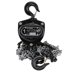 Лебедка механическая (Таль) подвесная с лепестковым механизмом фиксации цепи натяжения 1т (длина цепи - 3м)