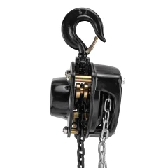 Лебедка механическая (Таль) подвесная с лепестковым механизмом фиксации цепи натяжения 1т (длина цепи - 3м)