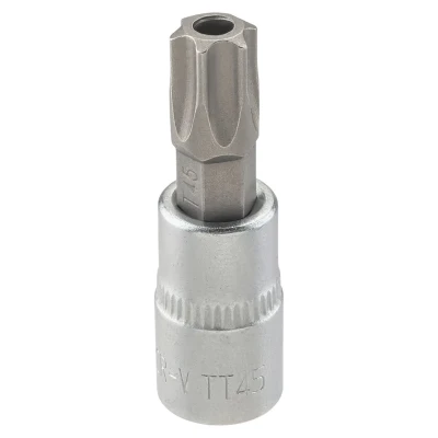 Головка-бита TORX T45H c отверстием, 1/4''