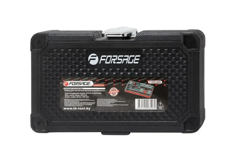 Набор инструментов для демонтажа разборных подшипников(Ø вставок: 5.5, 6, 8мм), в кейсе ''Pemium''