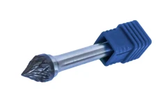 Шарошка коническая ''пика''вытянутая по металлу(Ø 8мм,Ø хвостовика 6мм),в пластиковом футляре