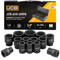 Набор головок ударных 3/4''14пр. (6гр.) (17,19,21,22,24,27,30,32,34,35,36,41,46,50) в кейсе