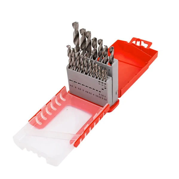 Набор сверл по металлу HSS 21пр.(1,1.5,2,2.5,3,3.2,3.5,4,4.5,4.8,5,5.5,6,6.5,7,7.5,8,8.5,9,9.5,10мм), в пластиковом футляре